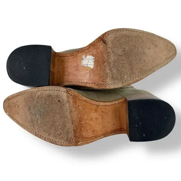 Sendra Western Moto Buckle Ankle Boots Tan Suede Triple Strap Women’s 9.5 - Picture 12 of 13